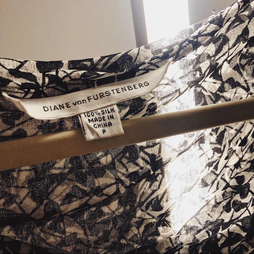 Diane Von Furstenberg patterned sheer top